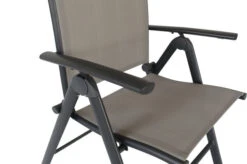 VILLANA Esstischgarnitur, Anthrazit/grau, Alu/Holzimitat/Textil, Tisch 150x90cm, 6 Multipositionssessel -Kettler Verkäufe 22578 14.jpg