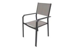 VILLANA Esstischgruppe, Anthrazit/grau, Alu/Textilene, Tisch 130/180x90cm, 4 Stapelsessel -Kettler Verkäufe 22585 03.jpg