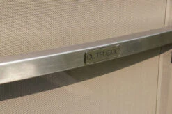 OUTFLEXX Esstischgarnitur, Silber/taupe, Edelstahl/Granit/Textil, 200x100 Cm, 6 Stapelsessel, Teakarmlehnen -Kettler Verkäufe 22775 09.jpg