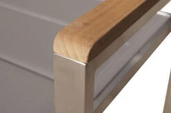 OUTFLEXX Esstischgarnitur, Silber/taupe, Edelstahl/Granit/Textil, 200x100 Cm, 6 Stühle, Padded, Armlehnen Aus FSC-Teak -Kettler Verkäufe 22800 010.jpg