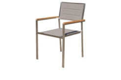OUTFLEXX Esstischgarnitur, Silber/taupe, Edelstahl/Granit/Textil, 200x100 Cm, 6 Stühle, Padded, Armlehnen Aus FSC-Teak -Kettler Verkäufe 22800 03.jpg