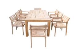 OUTFLEXX Sitzgruppe, Natur/grau, Akazie/Geflecht, Tisch 200 X 100 Cm, 8 Personen -Kettler Verkäufe 22803 9.jpg