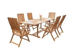 OUTFLEXX Sitzgruppe, Natur, Akazie, Ausziehtisch 150/200 X 90 Cm, 6 Multipositionssessel -Kettler Verkäufe 22806 10.jpg