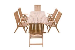 OUTFLEXX Sitzgruppe, Natur, Akazie, Ausziehtisch 150/200 X 90 Cm, 6 Multipositionssessel -Kettler Verkäufe 22806 8.jpg