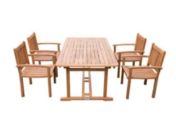 OUTFLEXX Sitzgruppe, Natur, Akazie, Ausziehtisch 180/240 X 100 Cm, 4 Armlehnensessel -Kettler Verkäufe 22830 2.jpg