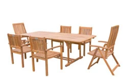 OUTFLEXX Sitzgruppe, Natur, Akazie, Ausziehtisch 180/240 X 100 Cm, 2 Multipo, 4 Armlehnensessel -Kettler Verkäufe 22833 10.jpg