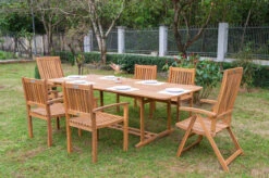 OUTFLEXX Sitzgruppe, Natur, Akazie, Ausziehtisch 180/240 X 100 Cm, 2 Multipo, 4 Armlehnensessel -Kettler Verkäufe 22833 9.jpg