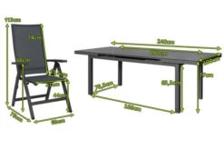 STERN New Top Esstischgarnitur, Anthrazit, Alu / Glas / Textil, Tisch 180/240x100cm, 6 Klappsessel -Kettler Verkäufe 22987 5.jpg