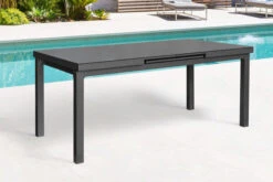 STERN New Top Esstischgarnitur, Anthrazit, Alu / Glas / Textil, Ausziehtisch 180/240x100cm, 4 Stapel-, 2 Klappsessel -Kettler Verkäufe 22997 4.jpg