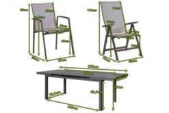 STERN New Top Esstischgarnitur, Anthrazit, Alu / Glas / Textil, Ausziehtisch 180/240x100cm, 4 Stapel-, 2 Klappsessel -Kettler Verkäufe 22997 5.jpg