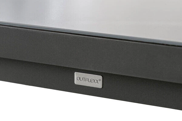 STERN New Top Esstischgarnitur, Graphit, Alu / Glas / Textil, Tisch 180/240x100cm, 6 Klappsessel 10 STERN New Top Esstischgarnitur, Graphit, Alu / Glas / Textil, Tisch 180/240x100cm, 6 Klappsessel – Bild 8