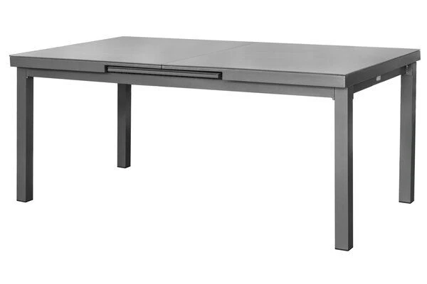 STERN New Top Esstischgarnitur, Graphit, Alu / Glas / Textil, Tisch 180/240x100cm, 6 Klappsessel 11 STERN New Top Esstischgarnitur, Graphit, Alu / Glas / Textil, Tisch 180/240x100cm, 6 Klappsessel – Bild 9