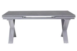 KETTLER Granada Esstischgarnitur, Silber / Anthrazit, Alu / Spraystone / Teak, Tisch 180/280x100cm, 6 Stapelsessel -Kettler Verkäufe 23019 10.jpg