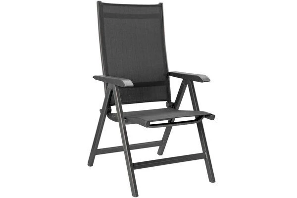 KETTLER BasicPlus Esstischgarnitur, Anthrazit, Alu / Spraystone / Textil, Tisch 180/280x100cm, 10 Multipositionssessel 4 KETTLER BasicPlus Esstischgarnitur, Anthrazit, Alu / Spraystone / Textil, Tisch 180/280x100cm, 10 Multipositionssessel – Bild 2