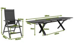 KETTLER BasicPlus Esstischgarnitur, Anthrazit, Alu / Spraystone / Textil, Tisch 180/280x100cm, 10 Multipositionssessel 16 KETTLER BasicPlus Esstischgarnitur, Anthrazit, Alu / Spraystone / Textil, Tisch 180/280x100cm, 10 Multipositionssessel -Kettler Verkäufe 23075 5.jpg