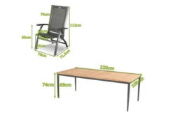 HARTMAN Silencio / Primo Sitzgruppe, Xerix/natur, Alu/Teak, 6 Multipo, 220x100cm, FSC-Teak Tischplatte 12 HARTMAN Silencio / Primo Sitzgruppe, Xerix/natur, Alu/Teak, 6 Multipo, 220x100cm, FSC-Teak Tischplatte -Kettler Verkäufe 23142 mass.jpg