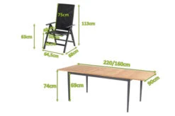 HARTMAN Silencio / Primo Sitzgruppe, Xerix/natur, Alu/Teak, 8 Multipo, 160/220x90cm, FSC-Teak Armlehnen -Kettler Verkäufe 23155 mass.jpg