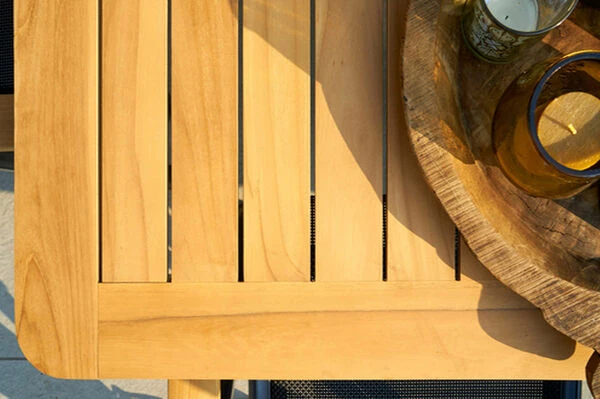 HARTMAN Silencio / Aruba Sitzgruppe, Xerix/natur, Alu/Teak, 8 Multipo, 220x100cm, FSC-Teak Armlehnen 8 HARTMAN Silencio / Aruba Sitzgruppe, Xerix/natur, Alu/Teak, 8 Multipo, 220x100cm, FSC-Teak Armlehnen – Bild 6