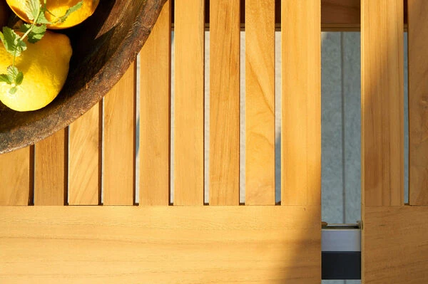 HARTMAN Silencio / Alice Sitzgruppe, Xerix/natur, Alu/Teak, 4x4 Textilen, 4 Dining Sessel, 160/220x90cm, FSC-Teak Armlehnen 6 HARTMAN Silencio / Alice Sitzgruppe, Xerix/natur, Alu/Teak, 4x4 Textilen, 4 Dining Sessel, 160/220x90cm, FSC-Teak Armlehnen – Bild 4