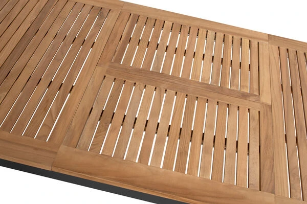 HARTMAN Silencio / RaffaeloSitzgruppe, Xerix/natur, Alu/Teak, 4 Dining Sessel, 160/220x90cm, FSC-Teak Armlehnen 6 HARTMAN Silencio / RaffaeloSitzgruppe, Xerix/natur, Alu/Teak, 4 Dining Sessel, 160/220x90cm, FSC-Teak Armlehnen – Bild 4