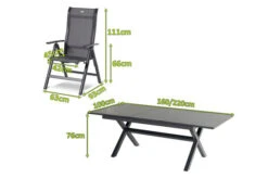 HARTMAN Xanadu / Alice Sitzgruppe, Xerix, Alu/Textilene/Glaskeramik, 4 Multipo, 160/220x100cm -Kettler Verkäufe 23254 mass.jpg