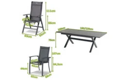 HARTMAN Xanadu / Alice Sitzgruppe, Xerix, Alu/Textilene/Glaskeramik, 4 Stapelsessel, 2 Multipo, 160/220x100cm -Kettler Verkäufe 23260 5.jpg