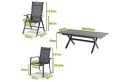 HARTMAN Xanadu / Alice Sitzgruppe, Xerix, Alu/Textilene/Glaskeramik, 2 Stapelsessel, 4 Multipo, 160/220x100cm -Kettler Verkäufe 23262 5.jpg