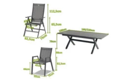 HARTMAN Xanadu / Aruba Sitzgruppe, Xerix, Alu/Textilene/Glaskeramik, 2 Stapelsessel, 6 Multipo, 160/220x100cm -Kettler Verkäufe 23283 mass.jpg