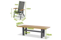 HARTMAN Sondermodell Yasmani / Primo Sitzgruppe, Xerix/natur, Alu/Teak/Glaskeramik, 8 Multipo, 220/280x100cm, FSC-Teak Armlehnen -Kettler Verkäufe 23338 4.jpg