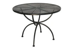 MBM Romeo Esstischgarnitur, Marone, Schmiedeeisen Verzinkt, Tisch Ø100 X 73 Cm, 4 Sessel -Kettler Verkäufe 23362 3.jpg