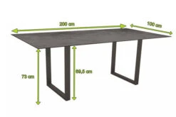 STERN Esstisch, Anthrazit, Aluminium, 200x100 Cm, Mit Tischplatte Silverstar 2.0 Dekor Zement 8 STERN Esstisch, Anthrazit, Aluminium, 200x100 Cm, Mit Tischplatte Silverstar 2.0 Dekor Zement -Kettler Verkäufe 23408 4.jpg