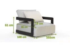 OUTFLEXX Roku Sessel, Schwarz, Alu/Agora Senda, 102 X 100 X 61cm, Drehbar, Inkl. Kissen -Kettler Verkäufe 23584 03.jpg