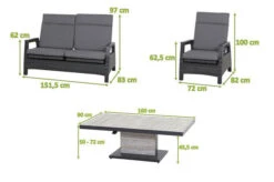 SIENA GARDEN Solea/Bellani Dining Lounge, Anthrazit/night-blue, Alu/Gardino®-Geflecht/Keramik, Für 4 Personen,160 X 90 X 50-72cm, Stufenlos Verstellbar -Kettler Verkäufe 23734 05.jpg