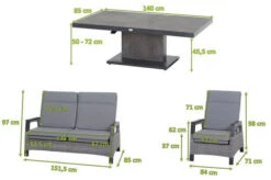 SIENA GARDEN Solea/Bellani Dining Lounge, Anthrazit/grau/blau, Alu/Gardino®-Geflecht/Keramik, Für 4 Personen, 140 X 85 X 50-72cm, Stufenlos Verstellbar -Kettler Verkäufe 23751 05.jpg