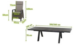 SIENA GARDEN Tirana/Corido Dining Set, Anthrazit/grau, Alu/Gardino®-Geflecht/Keramik, 205-265 X 103 X 76cm, Inkl. 8 Diningsessel -Kettler Verkäufe 23787 05.jpg