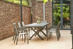 SIENA GARDEN Messina/Velia Dining Set, Anthrazit/grau, Alu/Ranotex®-Gewebe/Keramik, 200-260x100, Inkl. 8 Diningsessel -Kettler Verkäufe 23810 14.jpg