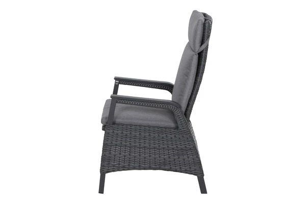 SIENA GARDEN Messina/Solea Dining Set, Anthrazit/blau, Alu/Gardino®-Geflecht/Keramik, 200-260x100 Cm, Inkl. 6 Diningsessel, Stufenlos Verstellbar 6 SIENA GARDEN Messina/Solea Dining Set, Anthrazit/blau, Alu/Gardino®-Geflecht/Keramik, 200-260x100 Cm, Inkl. 6 Diningsessel, Stufenlos Verstellbar – Bild 4