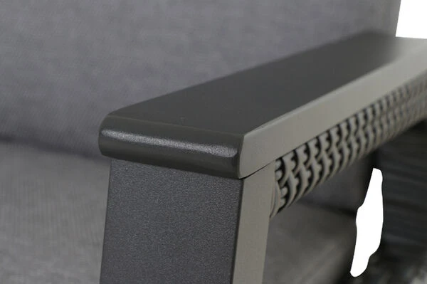 SIENA GARDEN Messina/Solea Dining Set, Anthrazit/blau, Alu/Gardino®-Geflecht/Keramik, 200-260x100 Cm, Inkl. 6 Diningsessel, Stufenlos Verstellbar 11 SIENA GARDEN Messina/Solea Dining Set, Anthrazit/blau, Alu/Gardino®-Geflecht/Keramik, 200-260x100 Cm, Inkl. 6 Diningsessel, Stufenlos Verstellbar – Bild 9