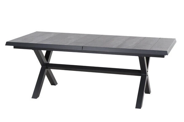 SIENA GARDEN Messina/Solea Dining Set, Blau/anthrazit, Alu/Gardino®-Geflecht/Keramik, 200-260x100, Inkl. 6 Diningsessel, Stufenlos Verstellbar 5 SIENA GARDEN Messina/Solea Dining Set, Blau/anthrazit, Alu/Gardino®-Geflecht/Keramik, 200-260x100, Inkl. 6 Diningsessel, Stufenlos Verstellbar – Bild 3