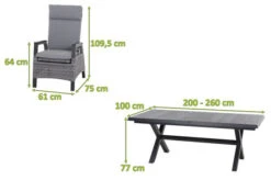 SIENA GARDEN Messina/Solea Dining Set, Blau/anthrazit, Alu/Gardino®-Geflecht/Keramik, 200-260x100, Inkl. 6 Diningsessel, Stufenlos Verstellbar 24 SIENA GARDEN Messina/Solea Dining Set, Blau/anthrazit, Alu/Gardino®-Geflecht/Keramik, 200-260x100, Inkl. 6 Diningsessel, Stufenlos Verstellbar -Kettler Verkäufe 23815 5.jpg