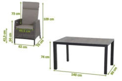 SIENA GARDEN Silva/Amira Dining Set, Anthrazit/grau, Alu/Gardino®-Geflecht/Keramik, 140 X 90cm, Inkl. 4 Diningsessel, Verstellbar -Kettler Verkäufe 23828 5.jpg