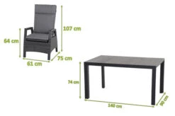 SIENA GARDEN Silva/Solea Dining Set, Anthrazit/blau/grau, Alu/Gardino®-Geflecht/Keramik, 140 X 90cm, Inkl. 4 Diningsessel, Stufenlos Verstellbar -Kettler Verkäufe 23835 5.jpg