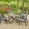 SIENA GARDEN Sincro/Valencia Dining Set, Anthrazit/grau, Alu/Textilgewebe/Keramik, 200-260x103cm, Inkl. 8 Diningsessel, Stufenlos Verstellbar -Kettler Verkäufe 23853 1.jpg