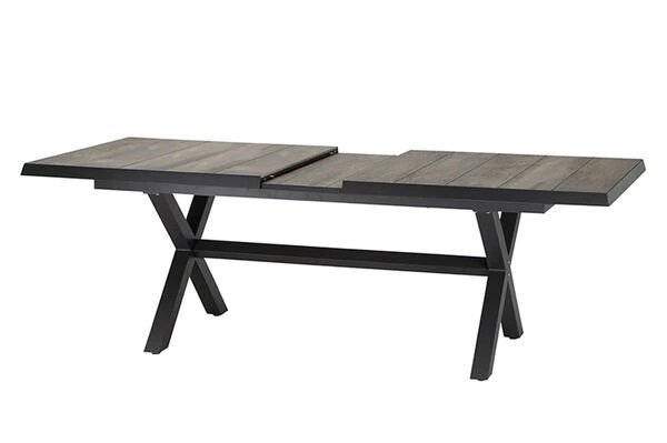 SIENA GARDEN Sincro/Valencia Dining Set, Anthrazit/grau, Alu/Textilgewebe/Keramik, 200-260x103cm, Inkl. 8 Diningsessel, Stufenlos Verstellbar 16 SIENA GARDEN Sincro/Valencia Dining Set, Anthrazit/grau, Alu/Textilgewebe/Keramik, 200-260x103cm, Inkl. 8 Diningsessel, Stufenlos Verstellbar – Bild 14