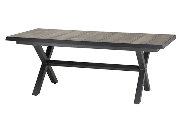 SIENA GARDEN Sincro/Valencia Dining Set, Anthrazit/grau, Alu/Textilgewebe/Keramik, 200-260x103cm, Inkl. 8 Diningsessel, Stufenlos Verstellbar 5 SIENA GARDEN Sincro/Valencia Dining Set, Anthrazit/grau, Alu/Textilgewebe/Keramik, 200-260x103cm, Inkl. 8 Diningsessel, Stufenlos Verstellbar – Bild 3