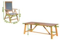 OUTFLEXX Esstischgarnitur, Natur/grau, FSC-Akazienholz/Textilene, 220x100 Cm, 8 Multipositionssessel, Geölt -Kettler Verkäufe 23881 05.jpg