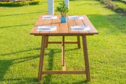 OUTFLEXX Esstischgarnitur, Natur/grau, FSC-Akazienholz/Textilene, 220x100 Cm, 8 Multipositionssessel, Geölt -Kettler Verkäufe 23881 10.jpg