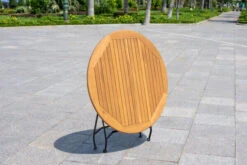 OUTFLEXX Sitzgruppe, Natur/schwarz, Stahl/FSC-Akazienholz, Ø 90 Cm, 4 Klappstühle Mit Armlehnen, Pulverbeschichtet, Geölt 20 OUTFLEXX Sitzgruppe, Natur/schwarz, Stahl/FSC-Akazienholz, Ø 90 Cm, 4 Klappstühle Mit Armlehnen, Pulverbeschichtet, Geölt -Kettler Verkäufe 23889 08.jpg