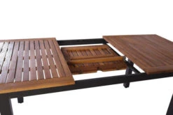 VILLANA Esstischgarnitur, Anthrazit/grau, Alu/ FSC-Akazienholz, Ausziehtisch 150/200 Cm, 6 Stapelstühle -Kettler Verkäufe 23910 10.jpg