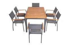 VILLANA Esstischgarnitur, Anthrazit/grau, Alu/ FSC-Akazienholz, Ausziehtisch 150/200 Cm, 6 Stapelstühle -Kettler Verkäufe 23910 17.jpg